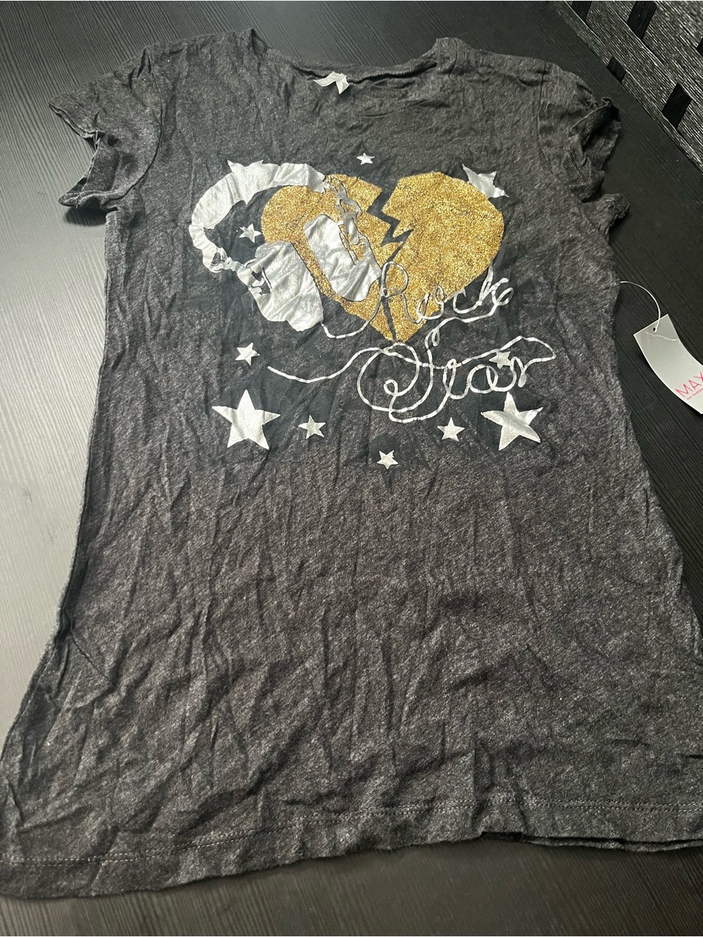 Max Rave women’s Y2K Rock Star Graphic Cotton Tee Size XL